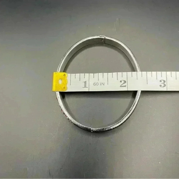 JCM Stainless Steel Multi Color Crystal Bangle Bracelet - Picture 11 of 12